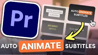 Word by Word Subtitle Animations in Premiere Pro without Plugin!