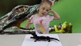 Осторожно Крокодил!!!! 3D конструктор головоломка. Crocodile 3D wooden constructor.