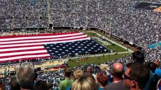 9/11 Jaguars Game National Anthem w/ flyover