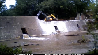 Shuford Mill Dam Removal Time Lapse - Phase 1