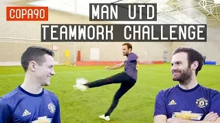 Mata vs Herrera - Manchester United Teamwork Challenge