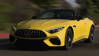 New Mercedes AMG SL 55 2022 - Interior Exterior and Drive - Luxury Coupe