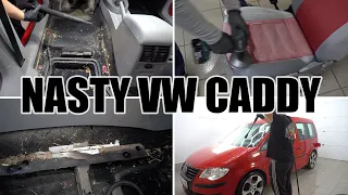 DEEP CLEANING A NASTY VW CADDY | INSANE CAR DETAILING TRANSFORMATION | SCC CAR DETAILING
