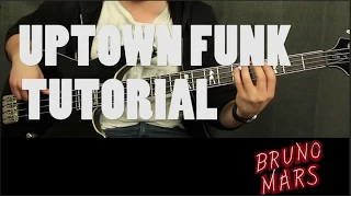 Como tocar "Uptown Funk" de Bruno Mars - Tutorial Bajo (HD)