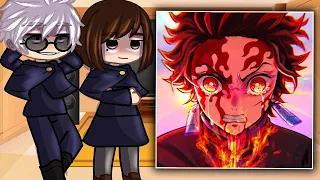 Jujutsu Kaisen React To Demon Slayer // Gacha React