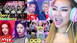 ITZY LIVE MARATHON!  'SORRY NOT SORRY 💔 ICY🧊 DALLA DALLA❤️ LOCO'🤪 | REACTION/REVIEW