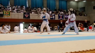 万優組手準決勝 Mahiro kumite semifinai @ 2017全少予選 Niigata Championship