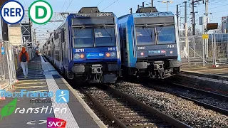 RER D [4K] Compilation n°4 de Z20500 IDFM/Transilien/hybride train court