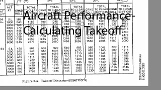 Aircraft Performance - Calculating Takeoff Roll