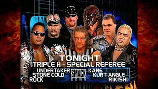 The Undertaker, Stone Cold & The Rock vs Kane, Kurt Angle & Rikishi 6 Man Tag Match 1/18/01 (1/2)