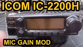 ICOM IC-2200H Mic Gain Mod