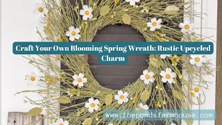 Upcycled Blooming Spring Wreath: Anthropologie Inspired
