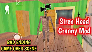 Siren Head Granny: The scary game mod Bad Ending | Android Gameplay