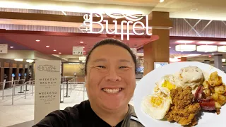 Eating at the EXCALIBUR BRUNCH BUFFET in LAS VEGAS the BEST CHEAP BUFFET on the STRIP!