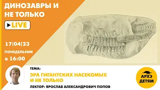 Занятие "Эра гигантских насекомых и не только" кружка "Динозавры и не только" с Ярославом Поповым