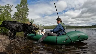 2 Days Solo Camping with Packraft and Dog