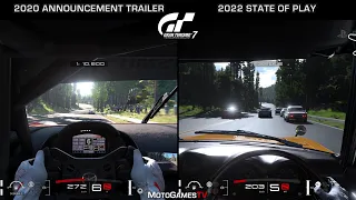 Gran Turismo 7 - Trial Mountain Circuit | 2020 vs 2022 Quick Comparison