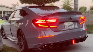 Vland aftermarket taillights  2018-2022 Honda Accord  fitment and install #vland #taillights