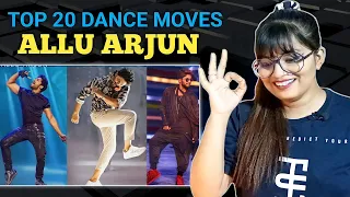 Top 20 Complicated Dance Steps of Allu Arjun | Allu Arjun Dance | REACTION | SWEET CHILLIZ |