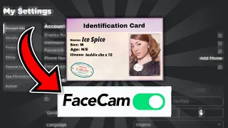 Using a FAKE ID to get Roblox FACECAM..