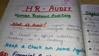 HR Audit|objective of hr audit|approaches of hr audit