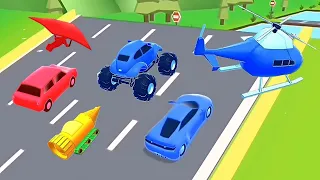 Shape Shifting 🚔🚁🚒 Games All Levels Mobile Gameplay Android, iOS Game Stick Run Levels 946-947