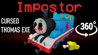 If CURSED THOMAS EXE was the Impostor 🚀 Among Us Minecraft 360°