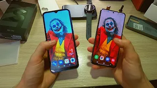 САМЫЙ ДЕШЕВЫЙ СМАРТФОН 2022 Xiaomi redmi 9a VS  Samsung Galaxy S21. Обзор тест камеры /распаковка