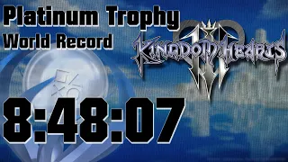 Kingdom Hearts 3 Platinum Trophy Speedrun in 8:48:07 | World Record