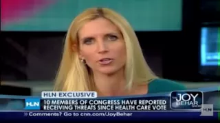 Ann Coulter takes "I Hate Glenn Beck"  Joy Behar to school on hate speech and threats