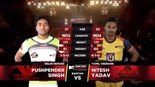 Delhi Heroes Vs Tamil Veerans | MTV Super Fight League | Pushpender Singh Vs Nitesh Yadav | SFL