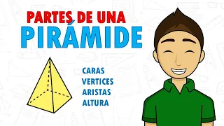 PARTES DE UNA PIRAMIDE Super facil - Cara, arista, vertice, cuspide, arista