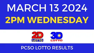 Lotto Result March 13 2024 2pm Swertres Ez2 PCSO
