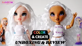 Unleash Your Inner Artist! | Rainbow High Color & Create Dolls Unboxing & Review | Odskdos