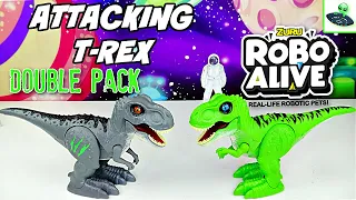 ZURU ROBO ALIVE Attacking T-Rex Double Pack Real Life Robotic pets