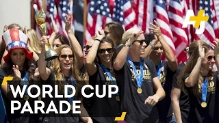 U.S. Women’s Soccer Team Gets Historic Ticker-Tape Parade