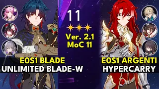 E0S1 Blade Unlimited Blade-Works & E0S1 Argenti Hypercarry | Memory of Chaos Floor 11 3 Stars