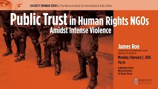 Public Trust in Human Rights NGOs Amidst Intense Violence