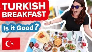 Our First Turkish Breakfast! Istanbul VS Antalya. OMG 😳 What to EAT in Turkey 🇹🇷