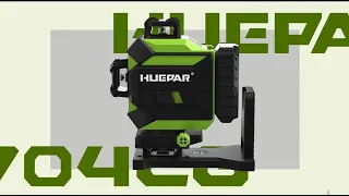 Huepar 704CG -  4x360° Laser Level Self-leveling Tiling Floor Laser Tool with Magnetic Bracket