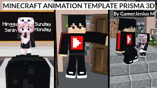 Share 3 Minecraft Animation Template Prisma 3D (Spesial 4K) By @GamerJeniusM