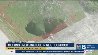 Polk County leaders expect update on sinkhole near home in Highland City