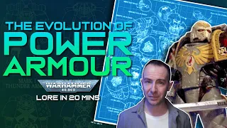 The Evolution of POWER ARMOUR: Every Mark from I to X - Warhammer 40k LORE in 20 mins!