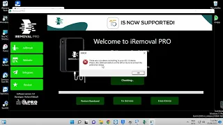 iREMOVAL PRO iOS 15 WITH SIGNAL Full Bypass ✨First in the World✨ Windows Tool Error Driver Fix