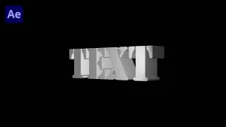 3D Text Animation in After Effects -  After Effects Tutorial