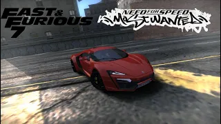 NFS MW 2014 Lykan Hypersport From Fast 7