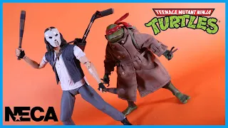 NECA Toys 1990 Teenage Mutant Ninja Turtles CASEY JONES & RAPHAEL IN DISGUISE Action Figure Review