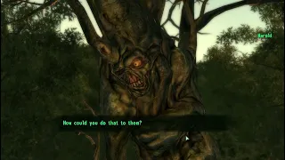 Speaking to Harold AFTER you kill the treeminders