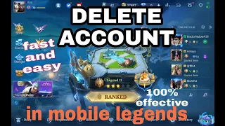 how to DELETE ACCOUNT in MOBILE LEGENDS @makuvlog8019