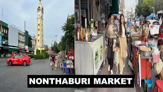 [TH4K]This Thai STREET FOOD Market Makes You Happy | Nonthaburi THAILAND 2023.